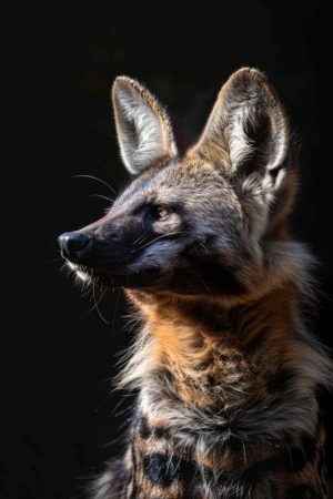 Majestueuze Hyena in de Spotlights