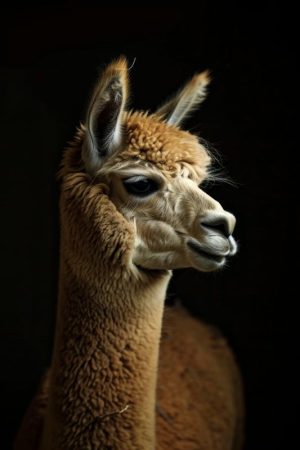 Majestueuze Alpaca Portret