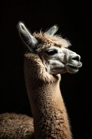 Majestueuze Lama in het Licht