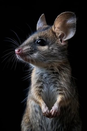 Schattige Muis Poseert