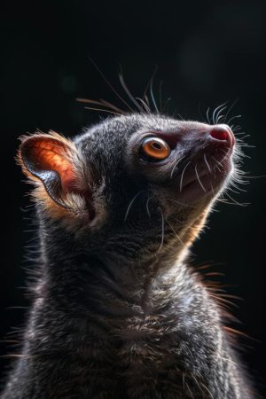 Verlichte Lemur Blik