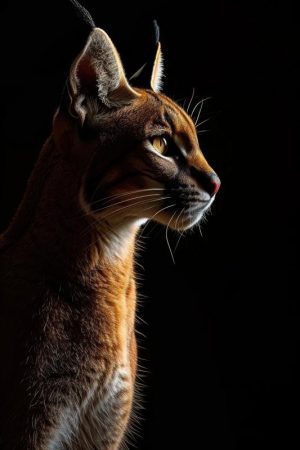 Magnifieke Kat in het Donker