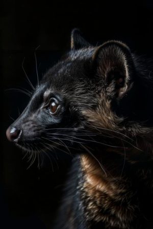 Mystieke Civet in Schemerlicht