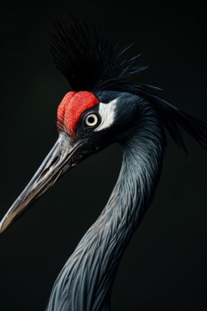 Stijlvolle Kroonkraanvogel