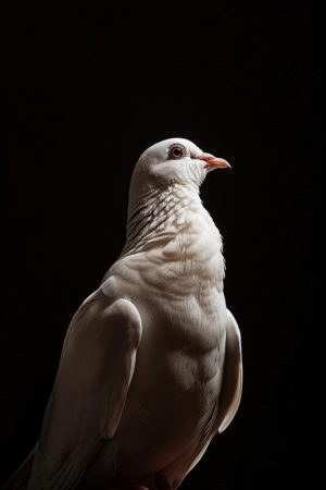 Majestueuze Duif in het Donker