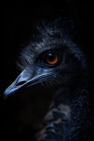 Intrigerende Emu Blik