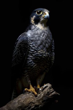 Majestueuze Valk in het Donker