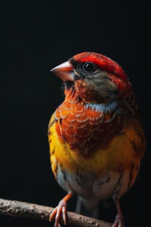 Kleurrijke Vogel in de Spotlight