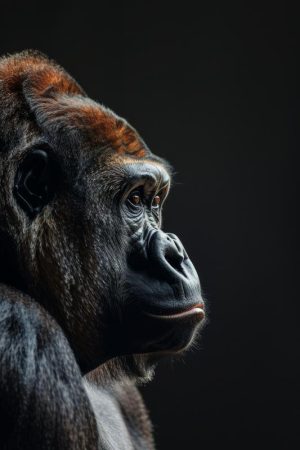 Majestueuze Gorilla in de Spotlight