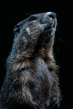 Stijlvolle Marmot Portret