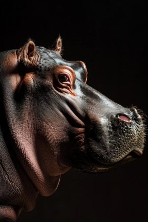 Majestueuze Nijlpaard Portret