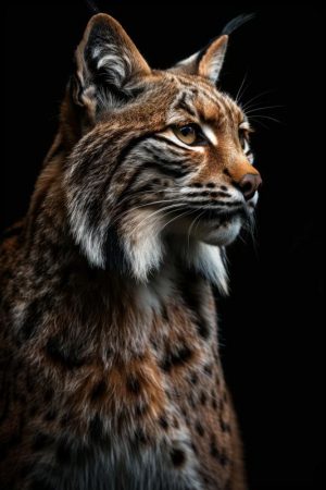 Majestueuze Lynx in de Spotlights