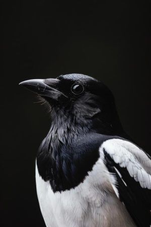 Majestueuze Ekster in Detail