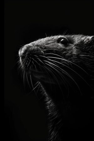 Krachtige Blik van een Rat