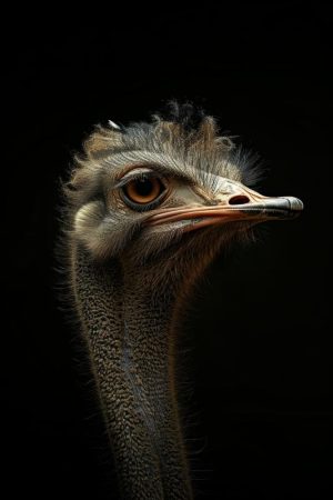 Majestueuze Struisvogelportret