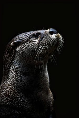 Majestueuze Otter in het Licht