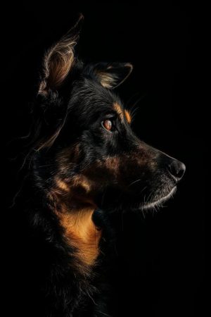 Stijlvolle Rust: Portret van een Hond