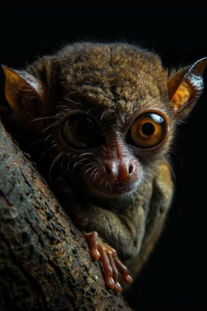 De Grote Ogen van de Tarsiers