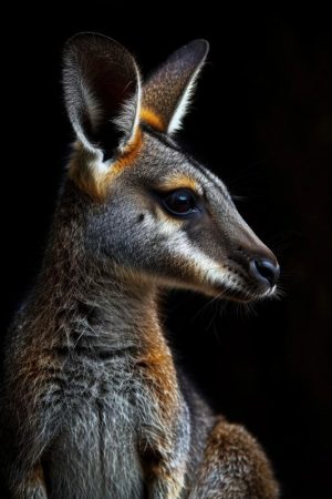 Sierlijke Wallaby in het Donker