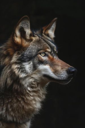 Majestueuze Wolf in de Natuur