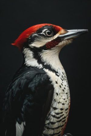 Kleurrijke Specht in Detail