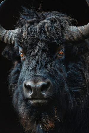 Stijlvolle Stier in het Donker