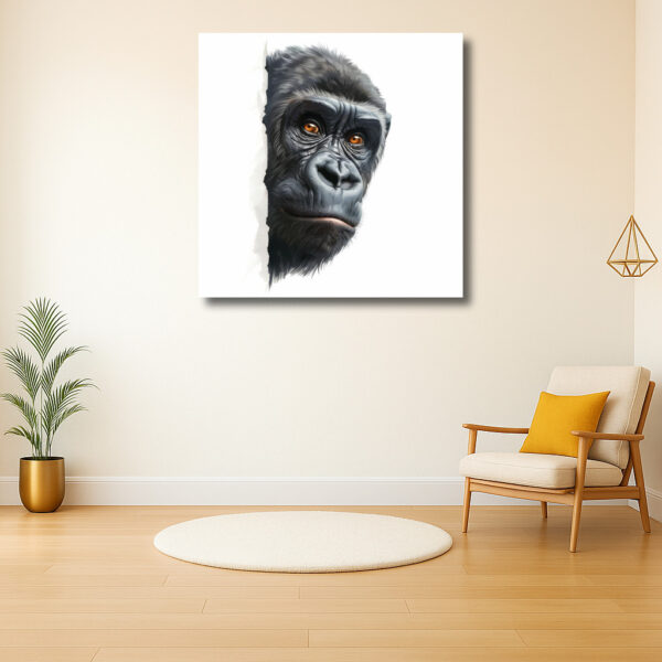 Intrigerende blik van een gorilla