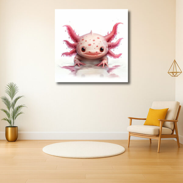 Vrolijke Axolotl in Water