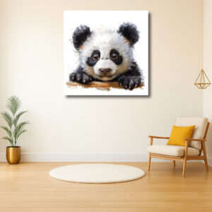 Schattige panda in aquarel