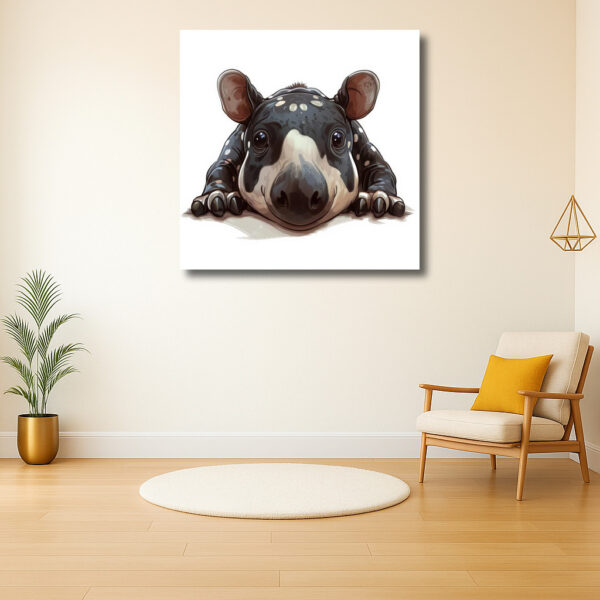 Schattige baby tapir illustratie