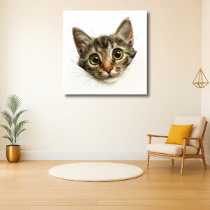 Schattige nieuwsgierige kitten