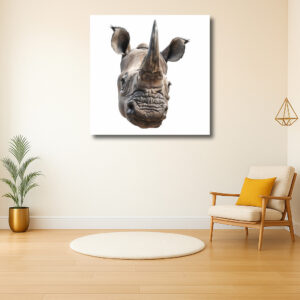 Indrukwekkend portret van een neushoorn