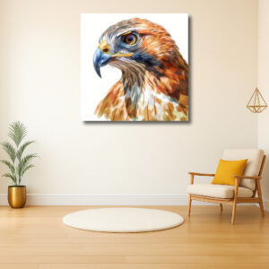Kleurrijk portret van een roofvogel