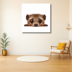 Nieuwsgierig Dier Achter Muur