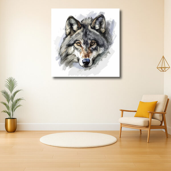 Intrigerende blik van de wolf