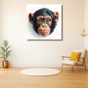 Expressieve Blik van een Chimpansee