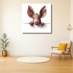 Nieuwsgierige Aardvarken Koekeloert