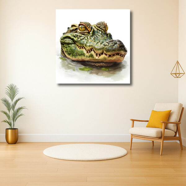 Sluimerende Krokodil in het Water