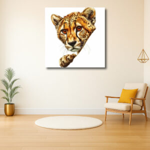 De nieuwsgierige cheetah
