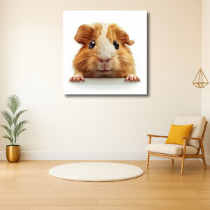 Schattige cavia vooraanzicht kunst