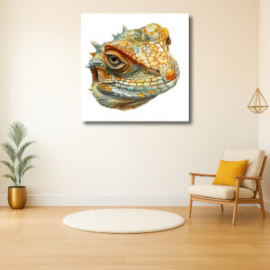 Kleurrijk Reptielenportret