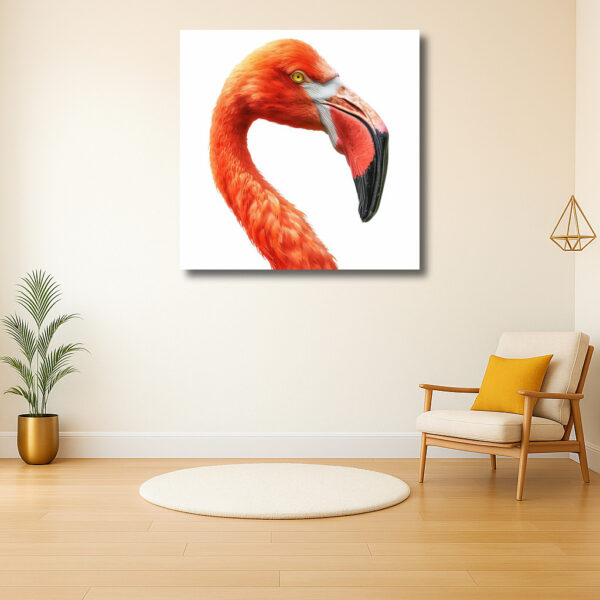 Flamingo in levendige kleuren