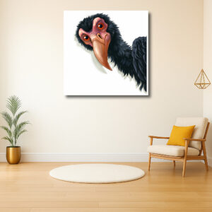 Kleurrijke en expressieve vogel