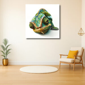 Kleurrijke Kameleon in Detail