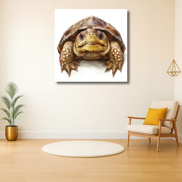 Gedetailleerd portret van een schildpad