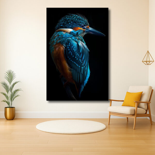 Adembenemende IJsvogel in Detail