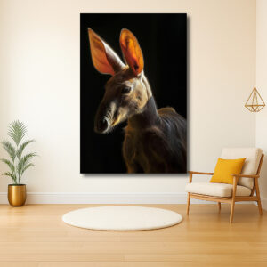 Intrigerende Weergave van Okapi in het Donker
