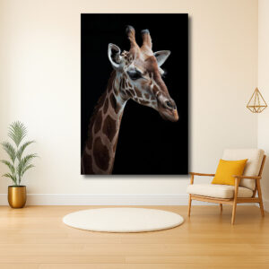 Elegante Giraffe in het Donker