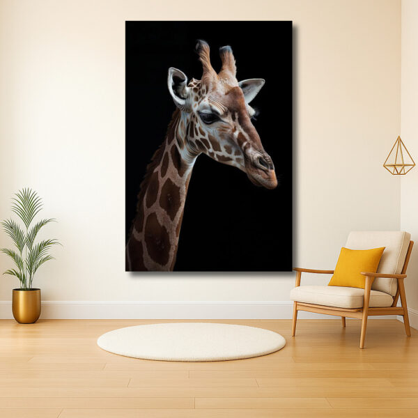Elegante Giraffe in het Donker