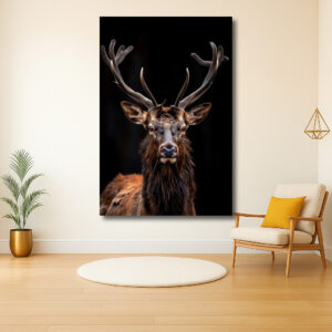 Majestueuze Hertenportret in het Bos